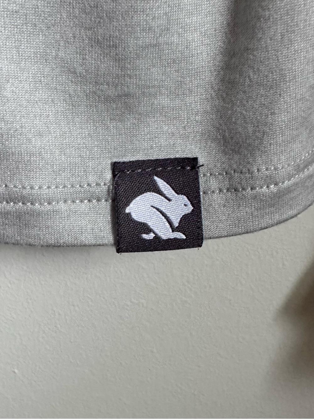 Rabbit Quarter Zip Running Pullover Gray Long Sleeve Athletic Top S - Picture 8 of 16